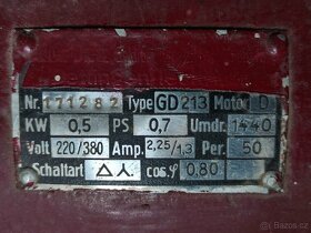Elektromotor DMD GD213, 0,5 kW, 1440 ot./min. - 4
