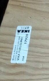 IKEA podnože dřevěné 2 kusy a vodič na kabely cena za vše - 4