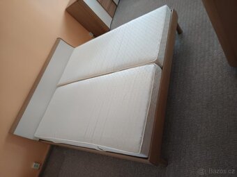 Manželská postel 217 x 187cm, matrace 90x200cm, - 4