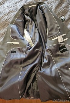 Pánský Oblek XL/XXL 58/50 Kalhoty + sako - 4