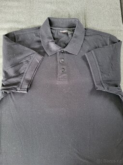 LIVERGY - ČERNÉ PÁNSKÉ TRIČKO S LÍMEČKEM XL - 4