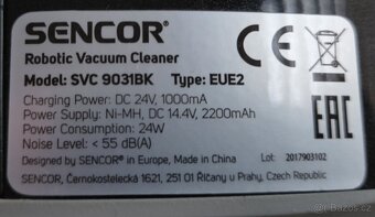 Robotický vysavač Sencor SVC 9031BK - 4