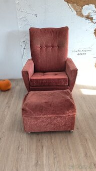 Prodám křeslo s taburetem 2 sady - 4