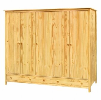 Dřevěná skříň 5dveřová TORINO - 4