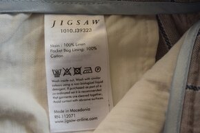 Lněné kalhoty S/36 Jigsaw - 4