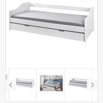 Postel 90x200 včetně šuplíku pod postel - masiv - 4