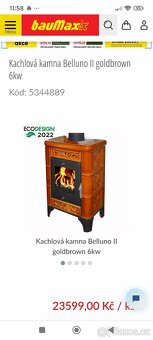 Kachlová krbová kamna Belluno Ii - 4
