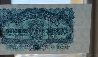 3kčs 1953 Vzácnější náhradní série ZB stav UNC - 4