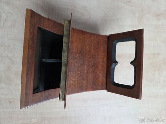 Starožitný dřevěný stereoskop - 4