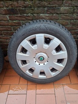 Plech disky Octavia 5x112 zimní pneu - 4