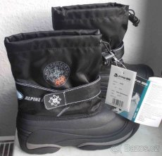 Nové dětské sněhule Kids Snow Boots ALPINE PRO Vel. 33/34 - 4