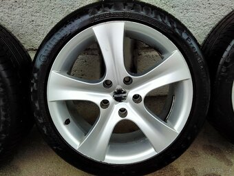 Alu kola, 7,5J x17, 5x114,3, ET 42, Pneu Continentál 4x6mm - 4