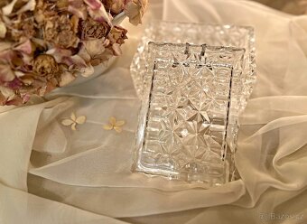 Křišťálová zavíratelná dóza i popelník Bohemia Crystal - 4