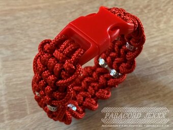 PARACORD náramek (17 cm) red - 4