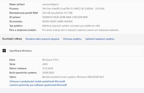 Lenovo L14 gen 2,32GB RAM,256Gb,Win 11,ZÁRUKA 11/25 - 4