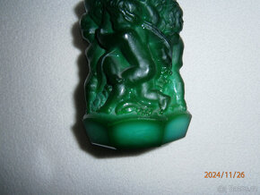 vázička - malachitové sklo - 4