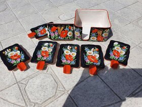 Chodská keramika-černá-kuřácká sada - 4