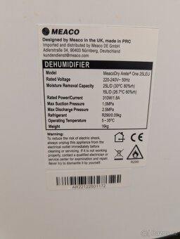 Odvlhčovač a čistička vzduchu - 4