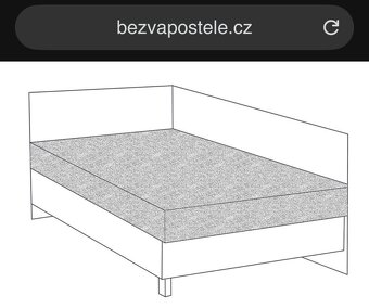 Postel 120x200 i s matrací - 4