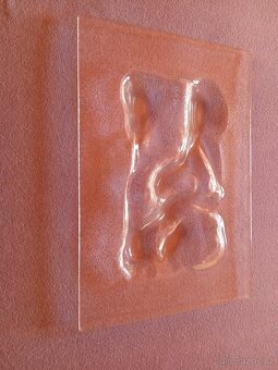 Unikátní skleněná,profilovaná misa - 4