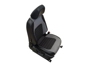 Sedačky černá kůže šedá látka VW Jetta 4 sedan r.v. 2013 - 4