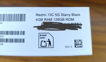Xiaomi Redmi 13C 5G černý 4GB/128GB - 4