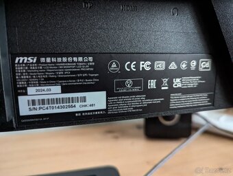 Monitor MSI Pro MP252 24,5" 1ms 100 Hz Záruka - 4