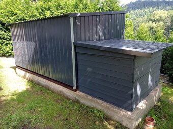 Kotec pro psa, včetně boudy. Barva antracit. - 4
