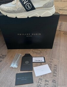 Philipp Plein Runner Crystal bílé dámské sneakers boty - 4