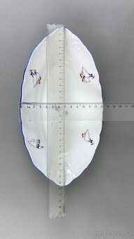 Mísa porcelán husy, modrá linka, Moritz Zdekauer - 4