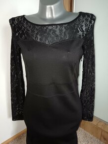 Dámské černé šaty. - 4