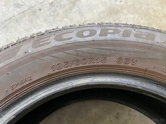 prodám letní pneumatiky 195/60/15 Bridgestone celá sada - 4