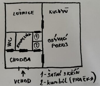 Pronájem bytu 2+kk, 36m2, Praha 3 Žižkov, BEZ PROVIZE RK - 4