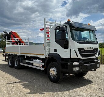 Iveco Trakker 410 - 6x4 - Valník + HR-PALFINGER PK 22002-EH - 4