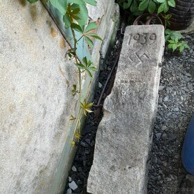 Žulový hraniční kámen, svastika,1939 Rarita - 4