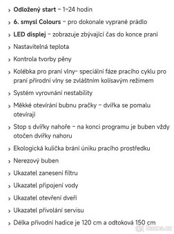 Whirlpool A+++, 6kg, 1000ot. 39l spotřeba, 6 smysl - 4
