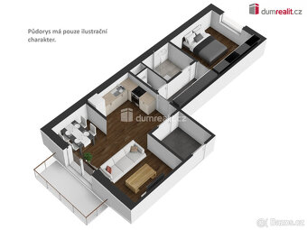 Pronájem, byt, 2+kk, Vyšenská, Český Krumlov - 4