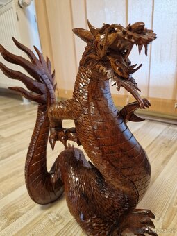 Dřevená socha Drak - 4