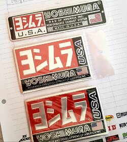 Kovové samolepky na výfuk Yoshimura - 4