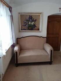 Pohovka starodávná,sofa,zámecká sedačka - 4