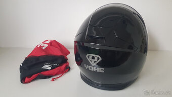 Moto helma Yohe černá lesklá - 4