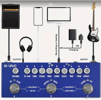 Basový multiefekt pedál nový - 4