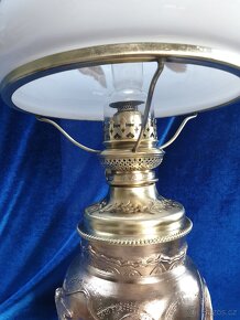 Mosazná, petrolejová, lampa - 4