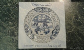 Závěsné vánoční výroční talíře 2001, 2002, 2003, 2004 - 4