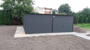 Plechová garáž 6x5m grafit antracit. - 4