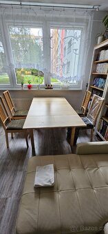 IKEA jídelní stůl masiv + 4 židle - 4