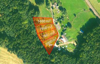 Prodej stavebního pozemku uprostřed přírody a blízkosti lesa - 4