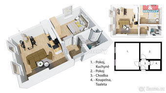 Prodej, Apartmán 2+kk, 40 m2, Josefův Důl - 4