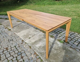 Nový rozkládací stůl dub masiv 90x140+100 cm - 4