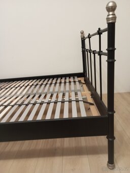 kovová postel 140x200 - rám + rošty - 4